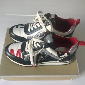 Michael Kors Billie Trainer Sneaker Black/White/Re